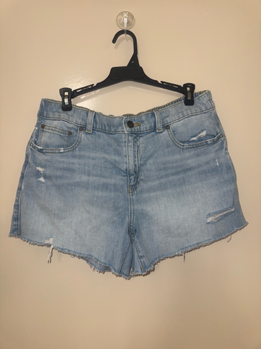 Aerie Daydream Light Blue Denim Women’s Shorts - Distressed Cutoff